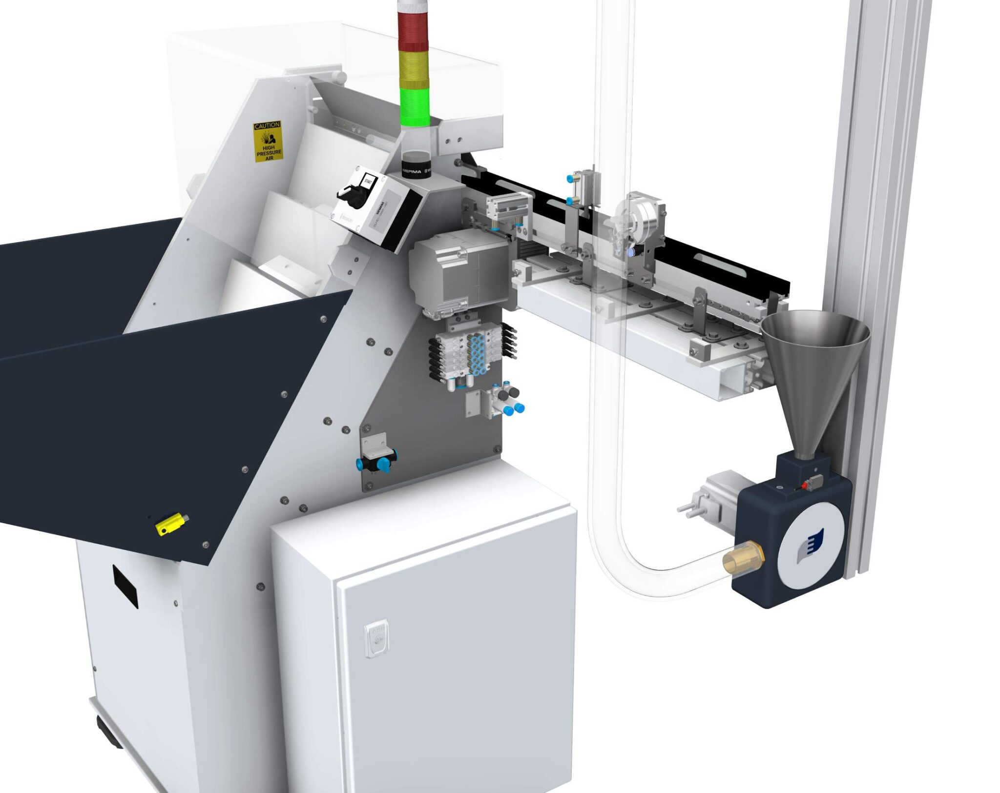 Test tube sending station