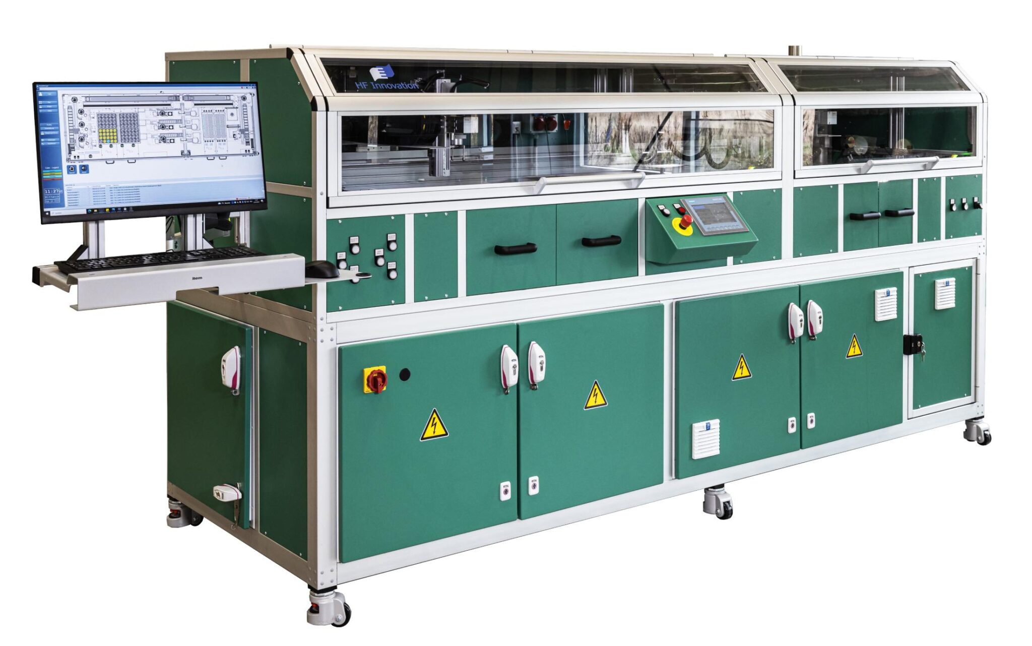 All-in-One Visual Inspection, De-Capping, Crackle and Oil Transfer Station