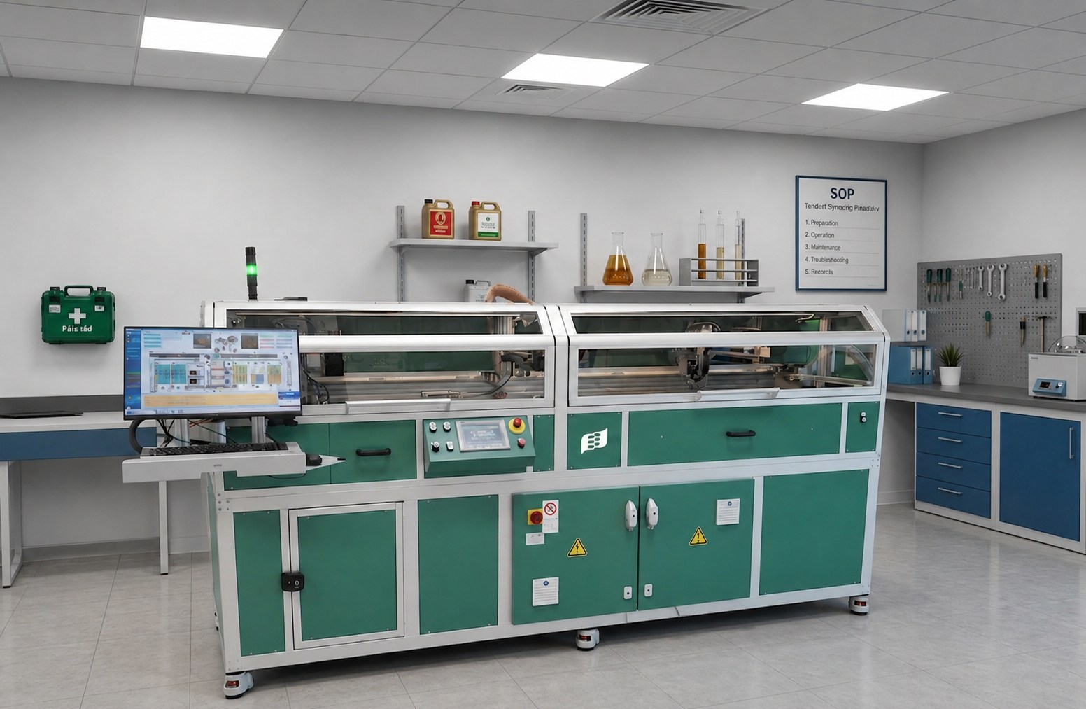 Automated Oil Processing and Weighing System